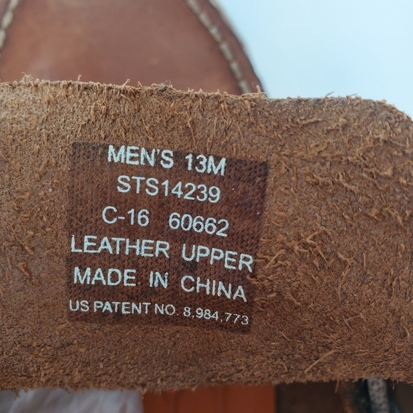 Sperry tan leather slip on driver boat shoe men's size 13 - Picture 8 of 9